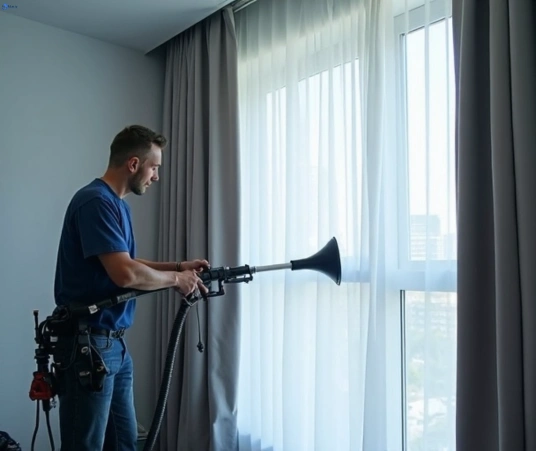Professional drapes cleaning process tools Fresho Curtain Cleaning pyrmont-nsw