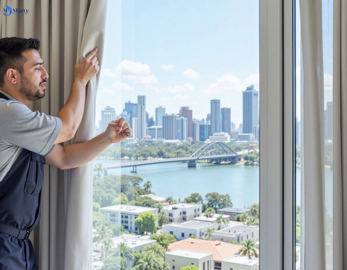 Professional curtain steam cleaning service pyrmont-nsw QLD by Fresho Curtain Cleaning